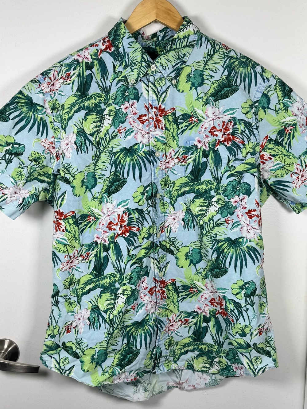 Polo Ralph Lauren Hawaiian Aloha Button Down Floral Print Cotton X Large Shirt